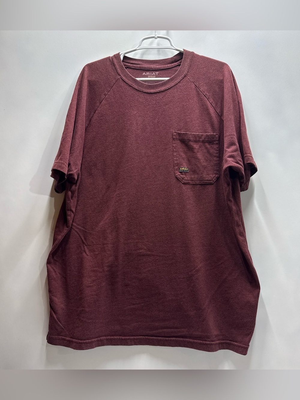 Ariat Rebar Men’s Red T-Shirt with Chest Pocket